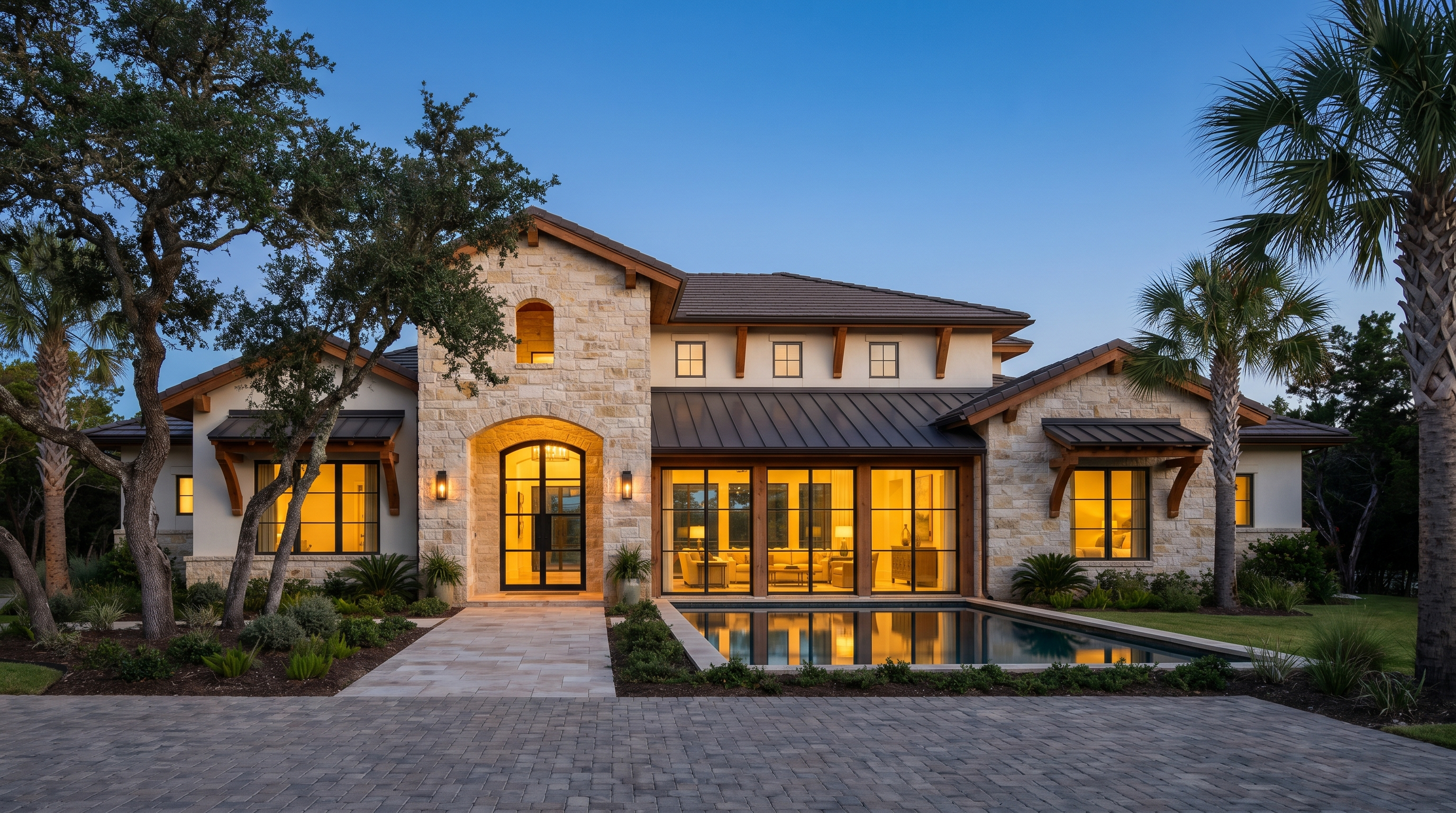 Live Oak luxury home cinematic hero